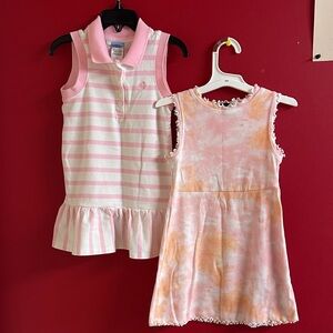 Pink and Orange Girls' Dresses Set size 4t Draper James Art Class